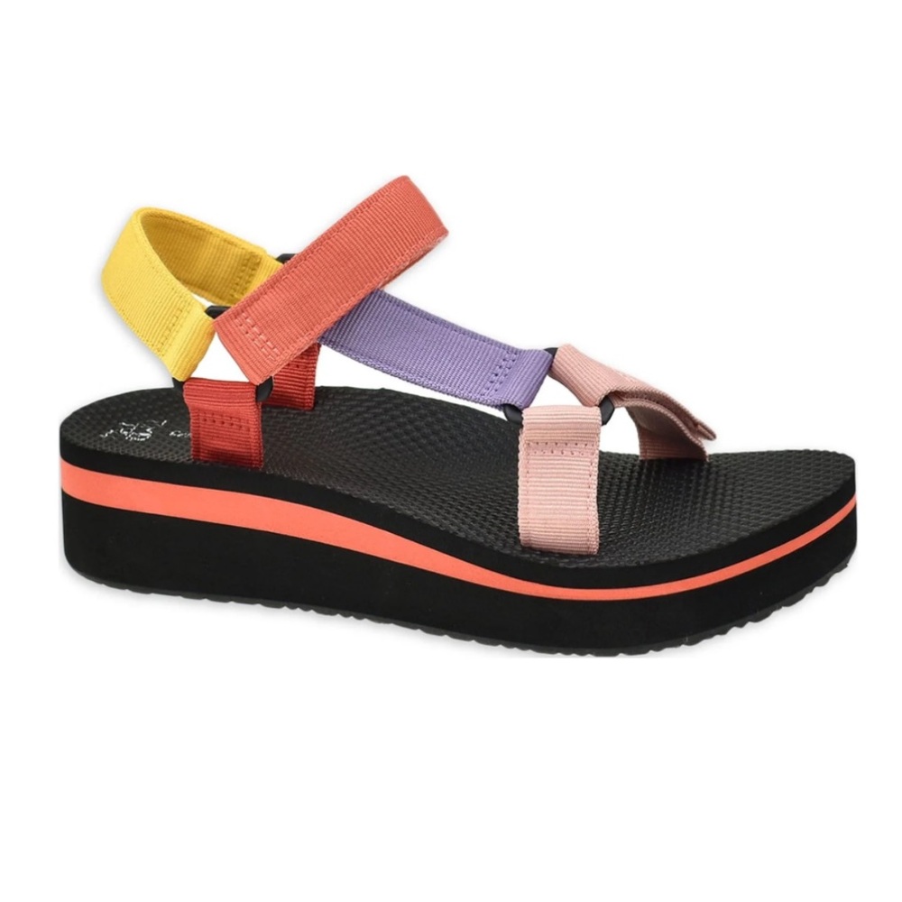 Time and Tru Women's Flatform Nature Sandal Size 10